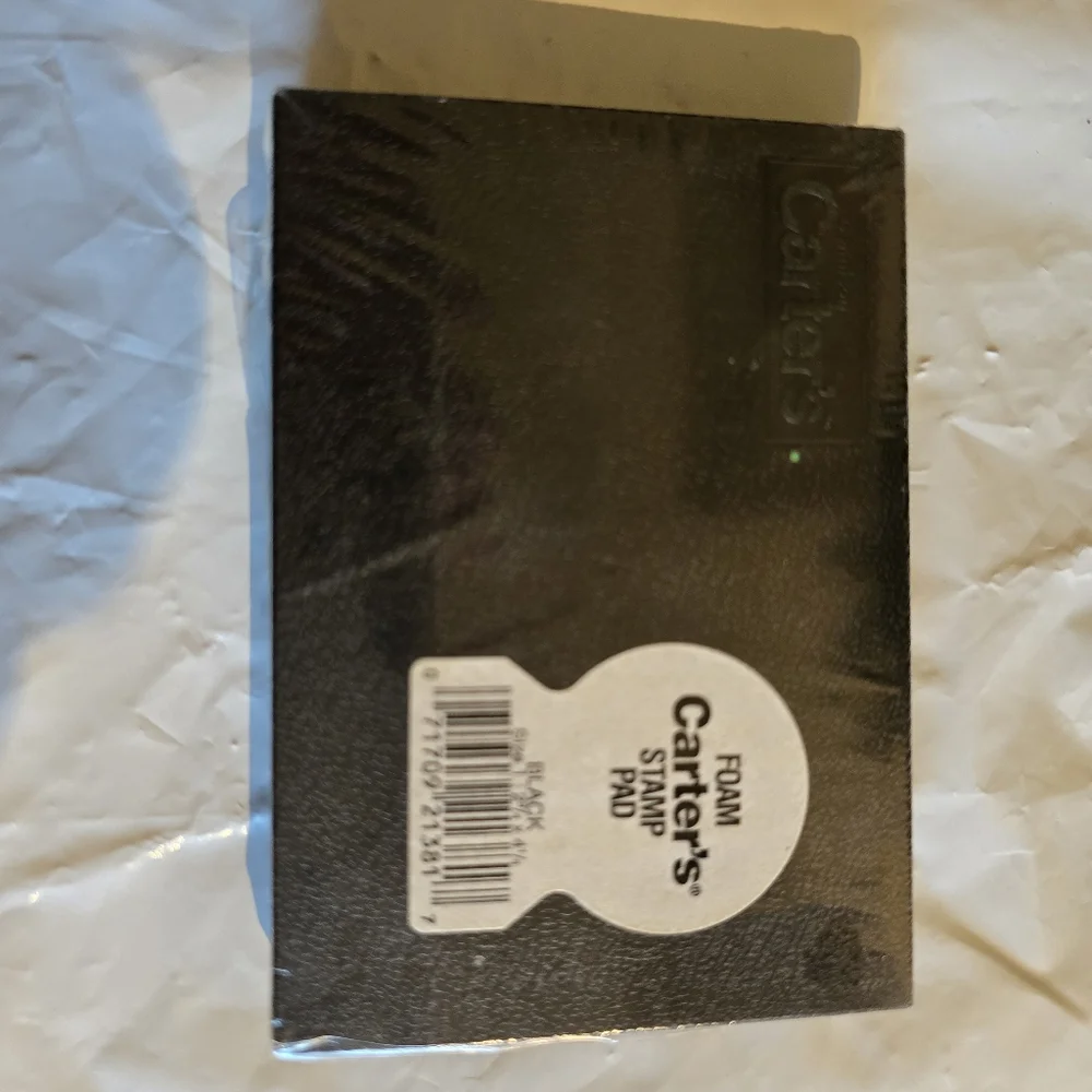 Carter's Black Foam Stamp Pad New